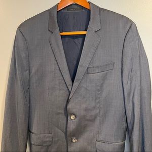 Hugo Boss Lanificio Tesse Biella Virgin Wool 2-button Coat 40R